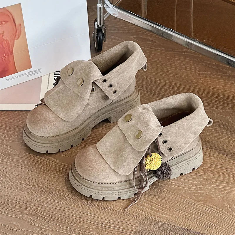 Autumn Faux Suede Ankle Boots