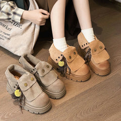Autumn Faux Suede Ankle Boots