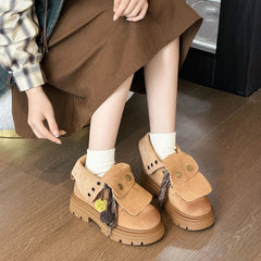 Autumn Faux Suede Ankle Boots