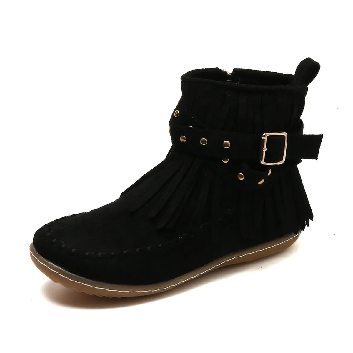 Autumn Women Flat Heel Ankle Boots