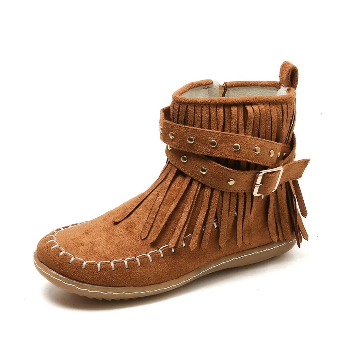 Autumn Women Flat Heel Ankle Boots
