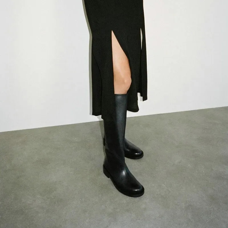 Autumn Retro Knee Boots