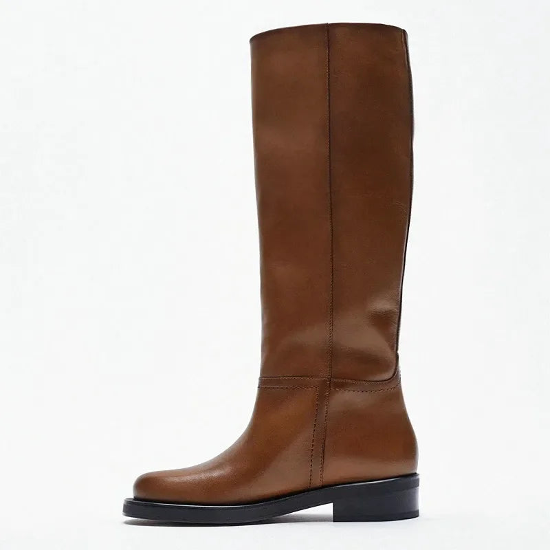 Autumn Retro Knee Boots