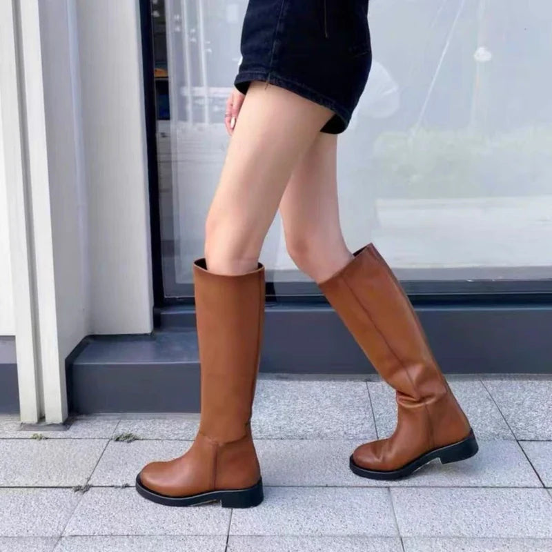 Autumn Retro Knee Boots