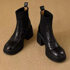 Autumn Warm Knitted Stretch Sock Boots