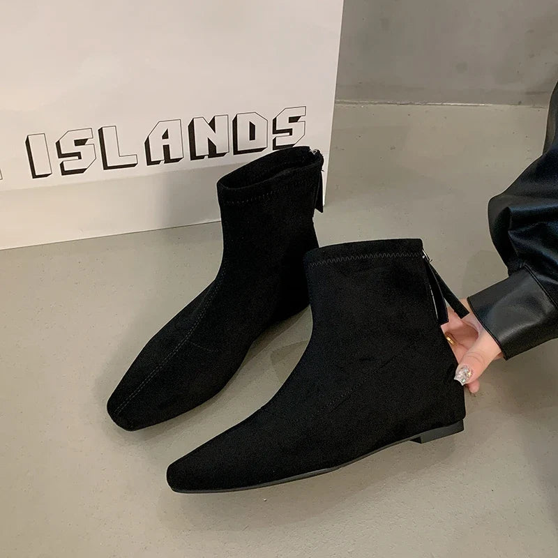 Autumn Winter Short Plush Women Ankle Boots
