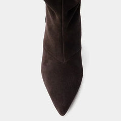 Autumn Winter Suede Knee High Boots
