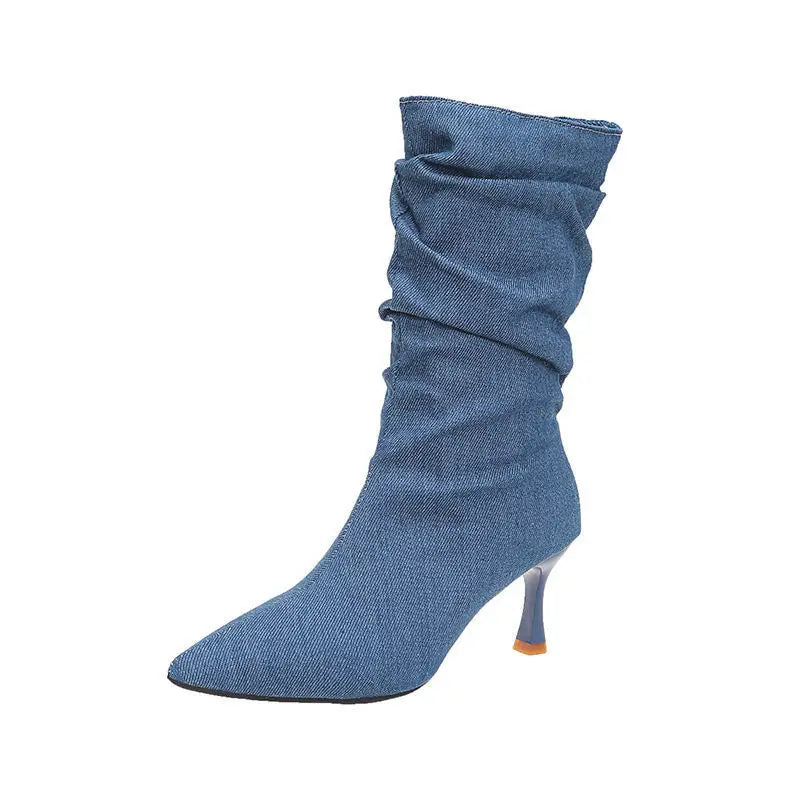 Autumn and Winter French Retro Cowboy Boots