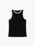 Worth A Million Contrast Trim Tank Top