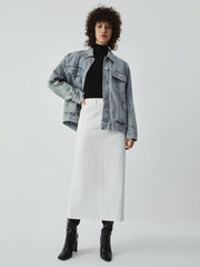 Distressed Detail Denim Jacket