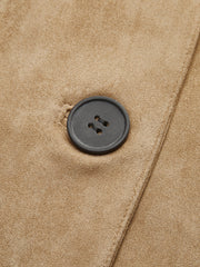Suede Soft Button Lapel Jacket