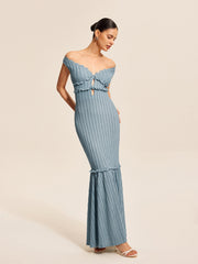 Off-Shoulder Ruffle Detail Dress