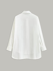 Long-Sleeved Shirt with Gold Buttons