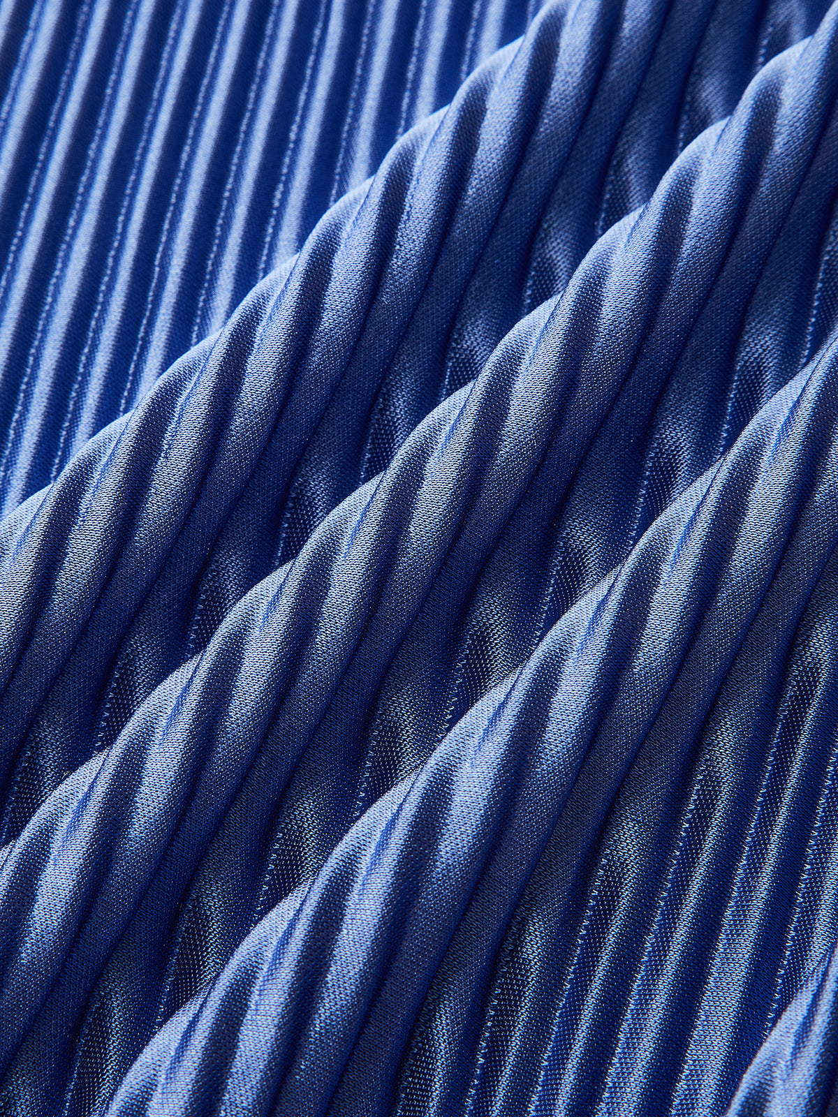 Pleated Twist-Front Midi Dress