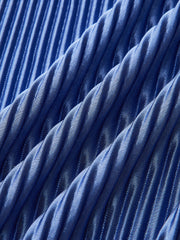 Pleated Twist-Front Midi Dress