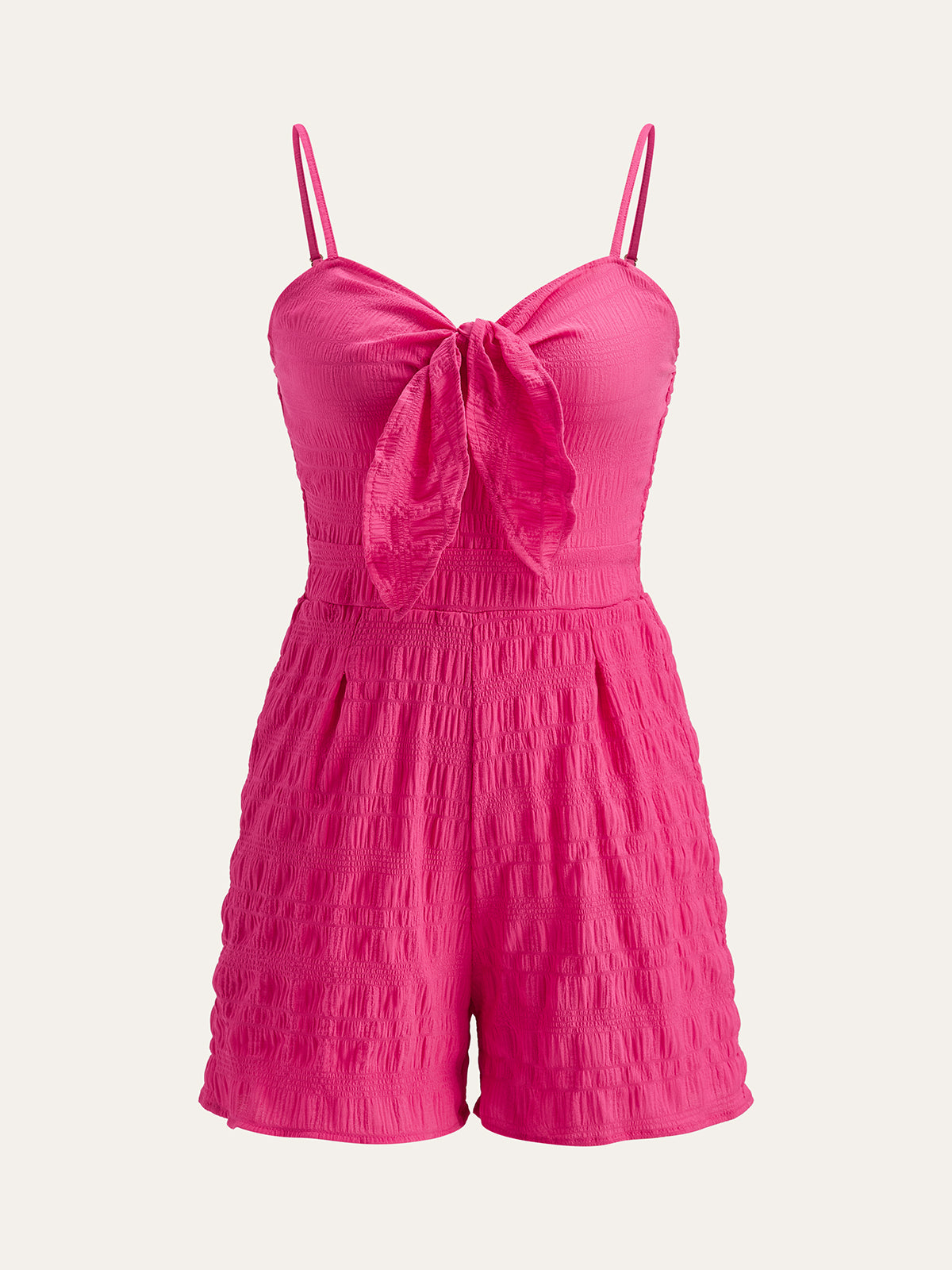 Strappy Bow-Front Romper