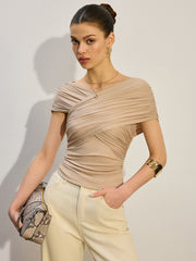 Ruched Crisscross  Top