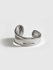 Black Stone Cuff Bracelet