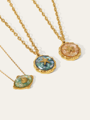 Golden Starfish Pendant Necklace