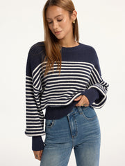 Stripped Ribbed Sweater