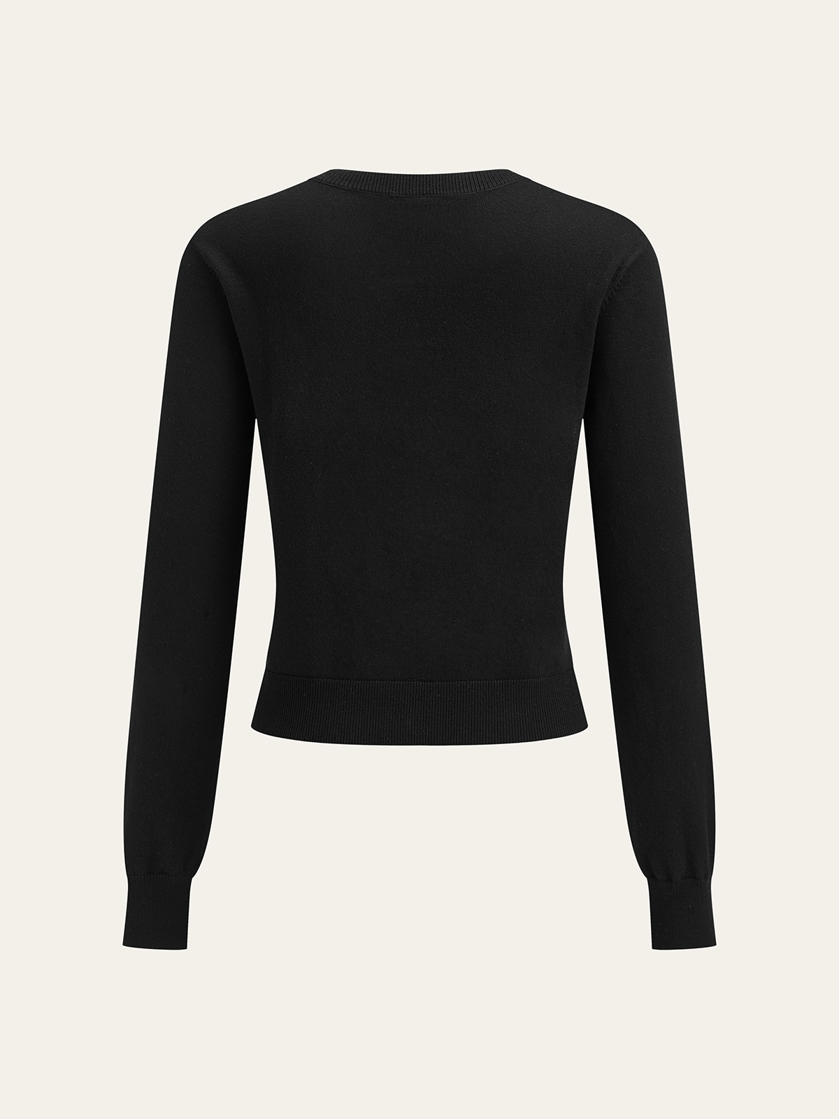 Wool Blend Metal Button Cardigan