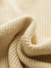 Denim Panel Button Knit Cardigan