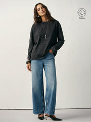 Cotton Washed Long Sleeve T-Shirt