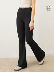 Mid-Waist Flared Leggings