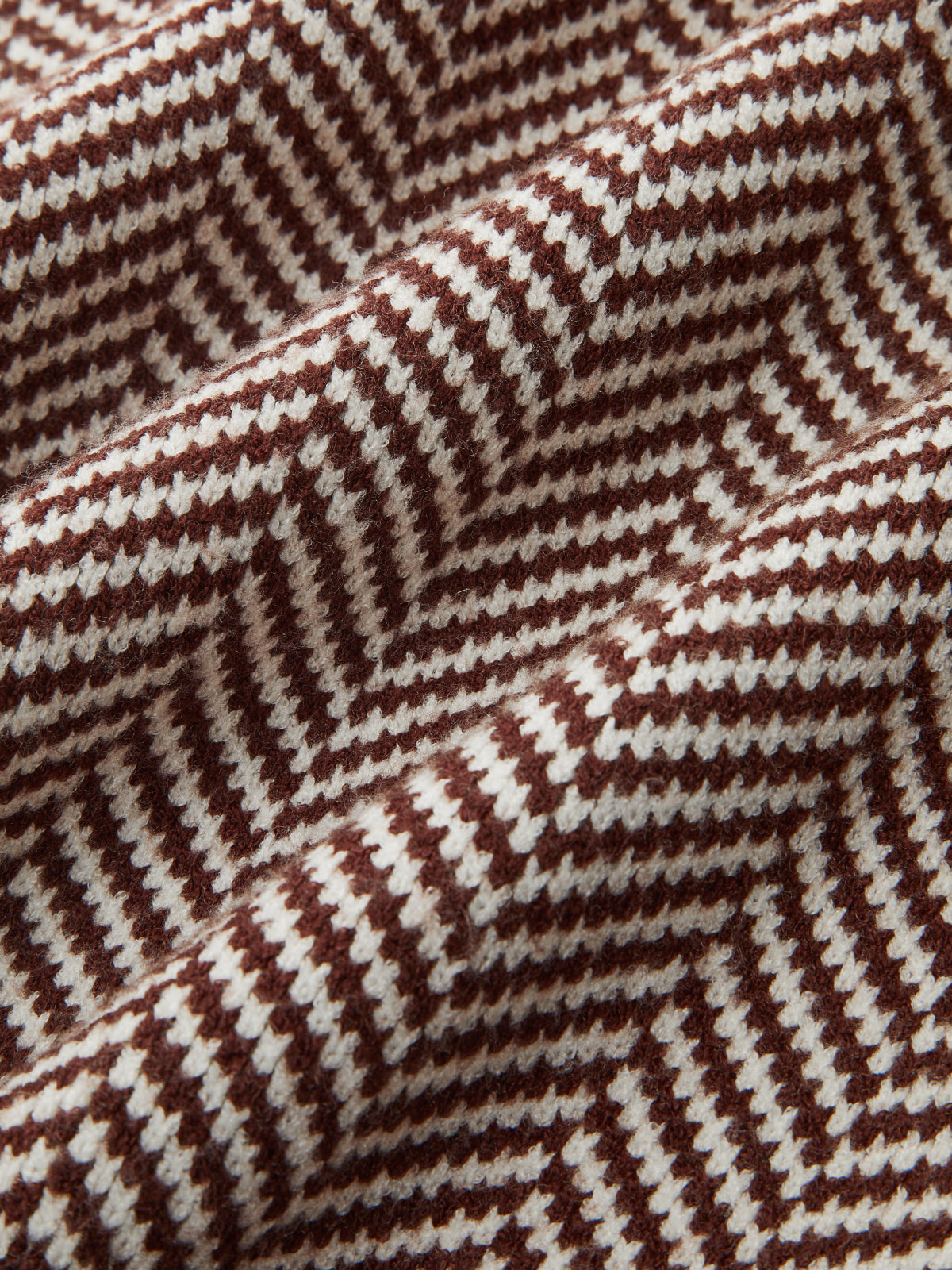 Herringbone Pattern Sleeveless Knit Vest