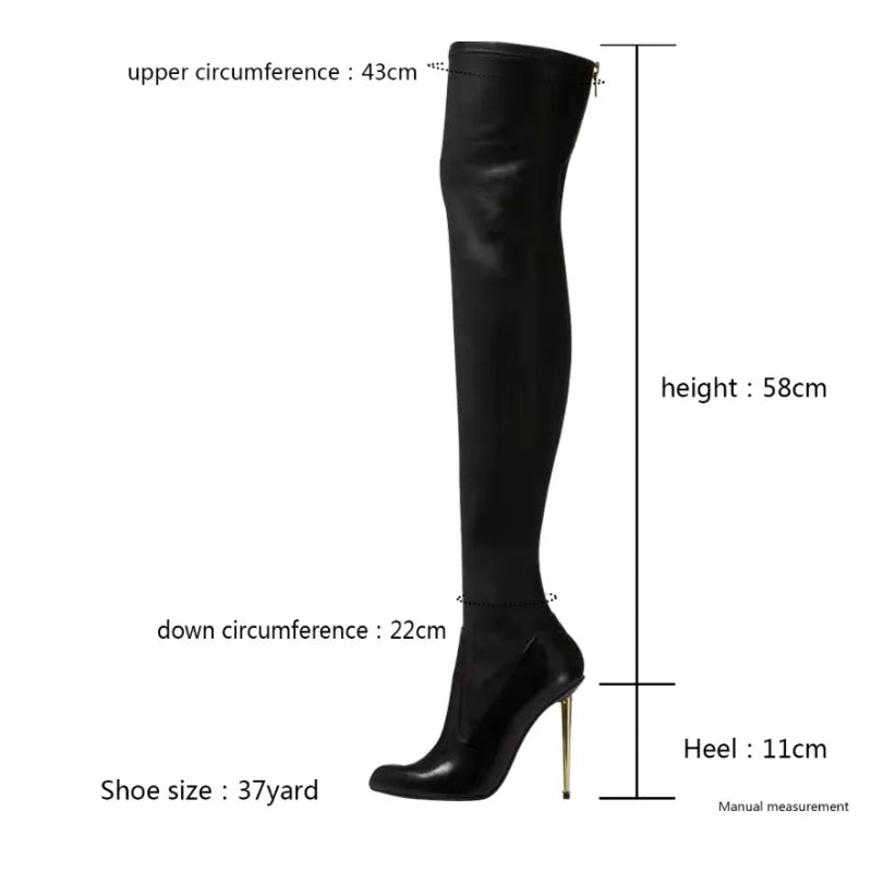 Black Over The Knee Boots