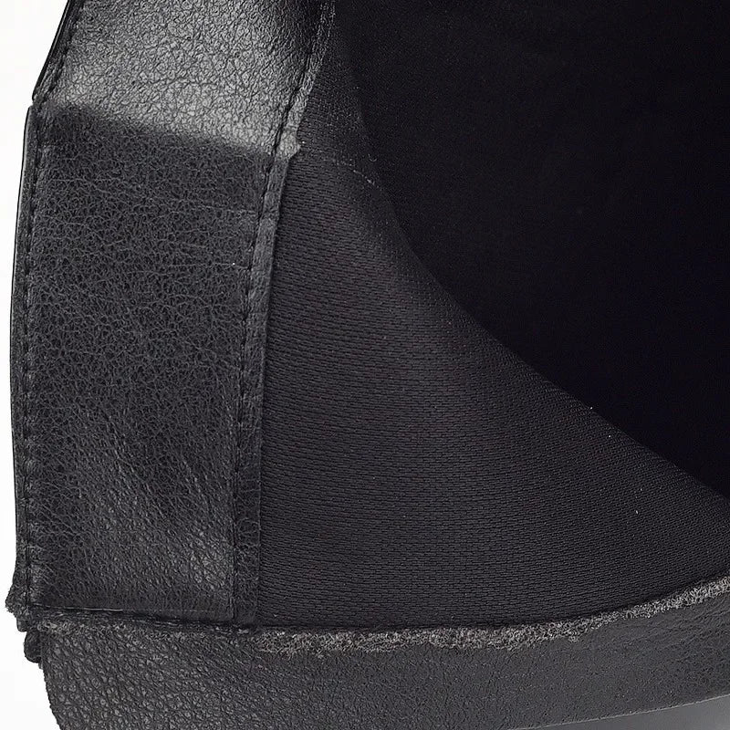 Black Patent Leather Women's Ankle Boots