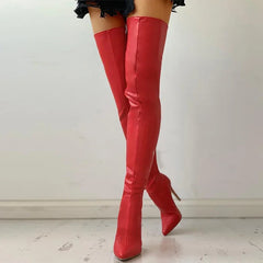 Black Sexy Over The Knee Boots