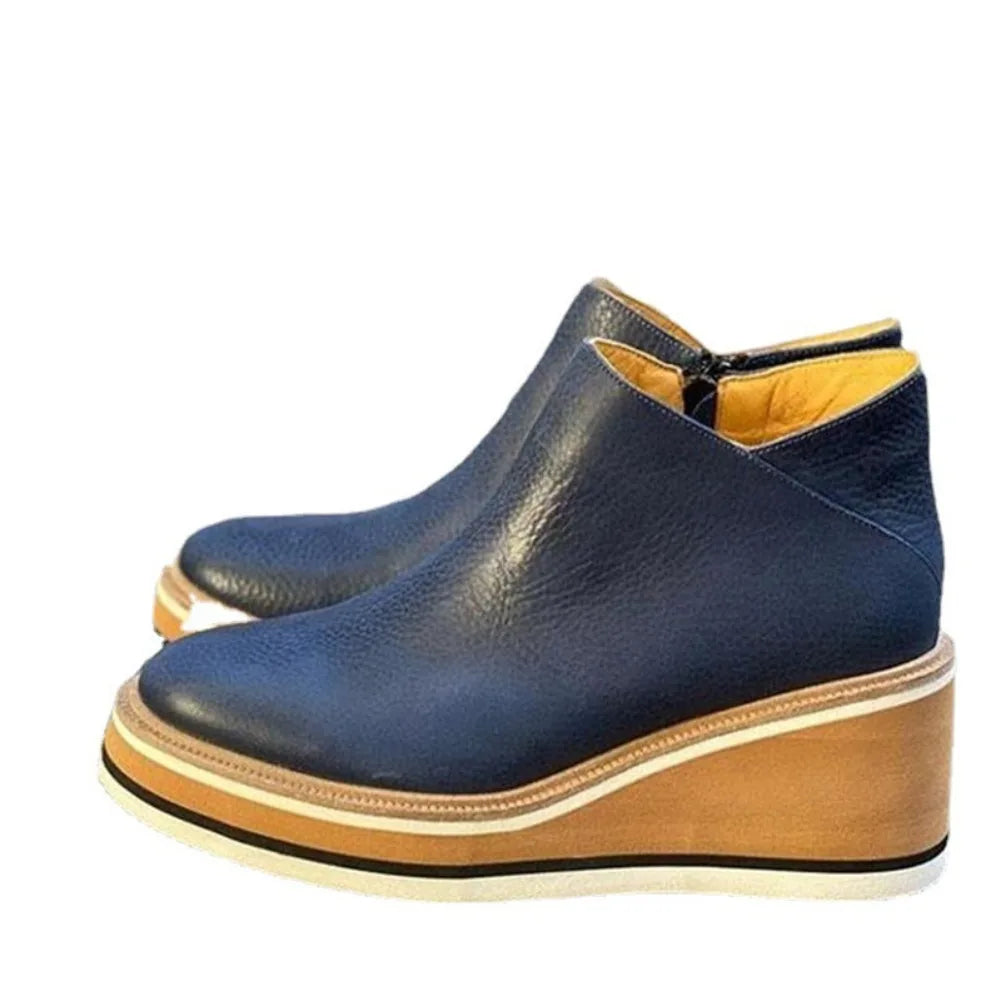 Flat Women's Zipper Boots