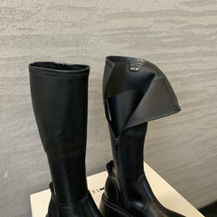 Brown Long Knee Women's Boots