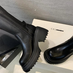 Brown Long Knee Women's Boots