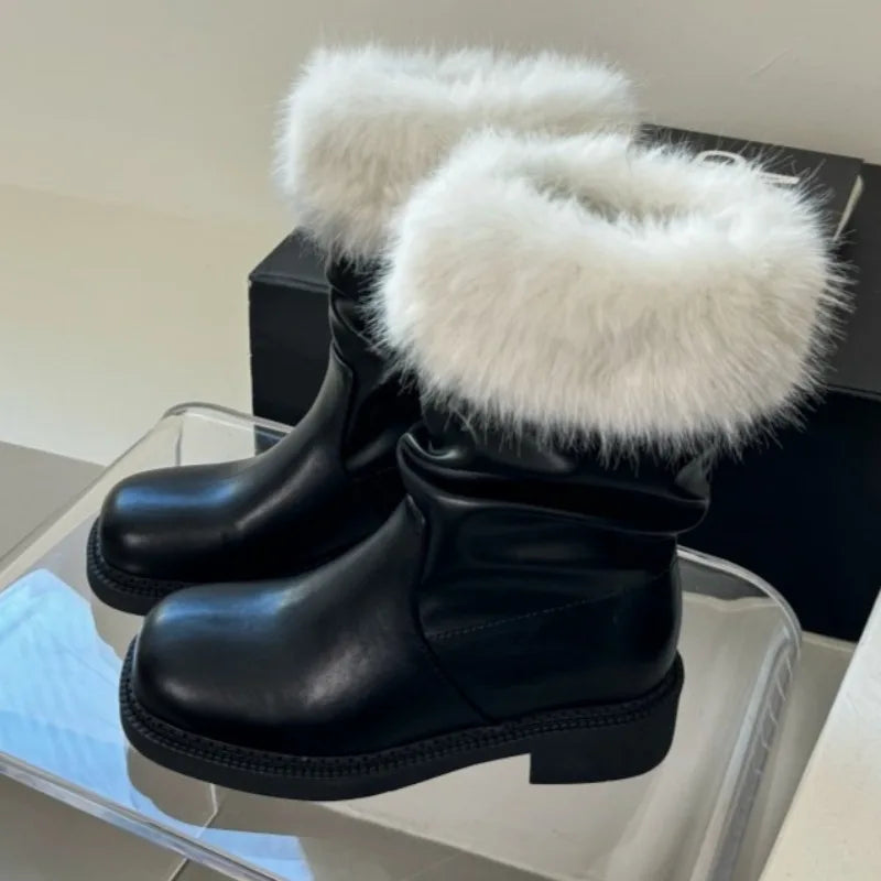 Brown Soft Leather Ankle Boots