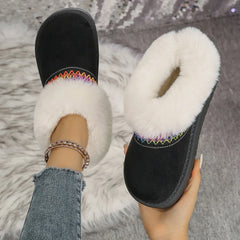 Casual Ethnic Embroidery Snow Boots