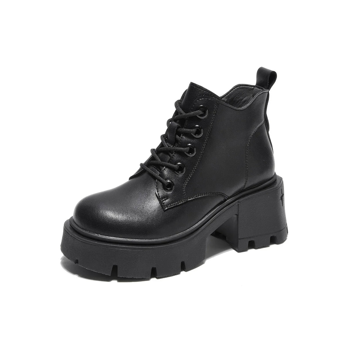 Chunky Heel Platform Boots