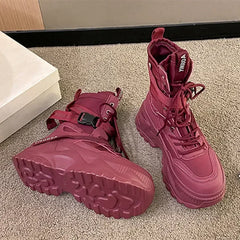 Classic Lace-up Platform Boots