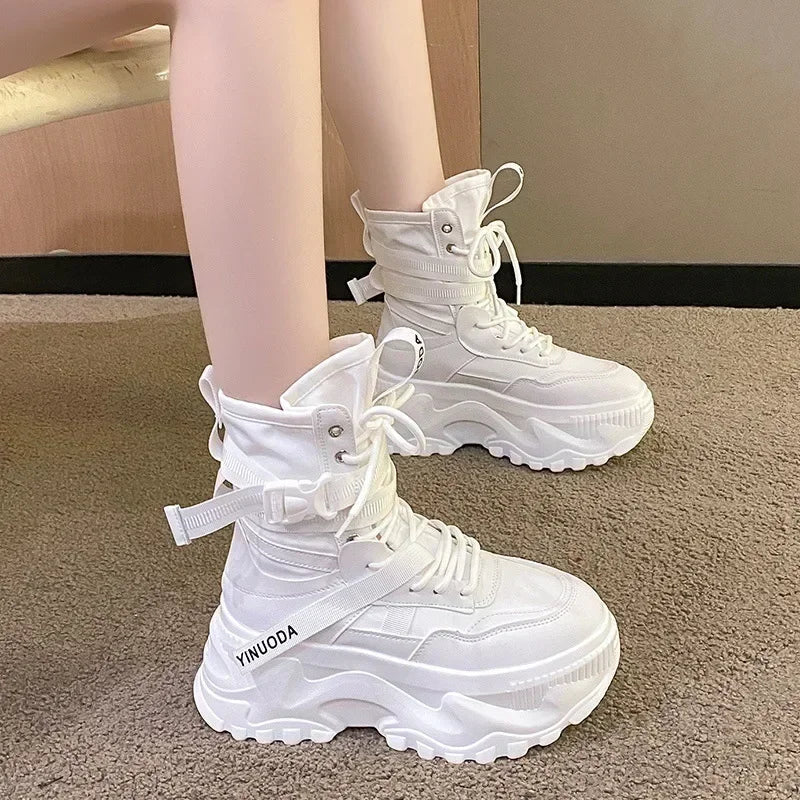 Classic Lace-up Platform Boots