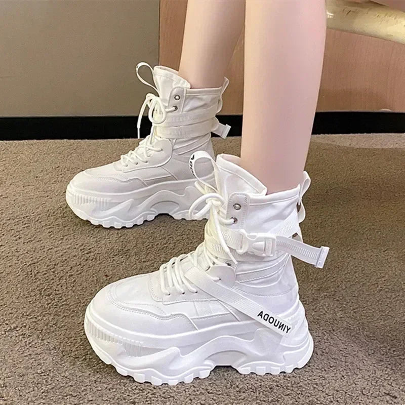 Classic Lace-up Platform Boots