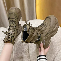 Classic Lace-up Platform Boots