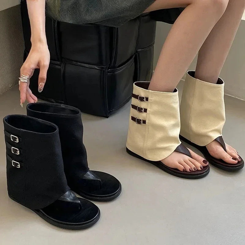 Comfortable Clip Toe Ankle Boots