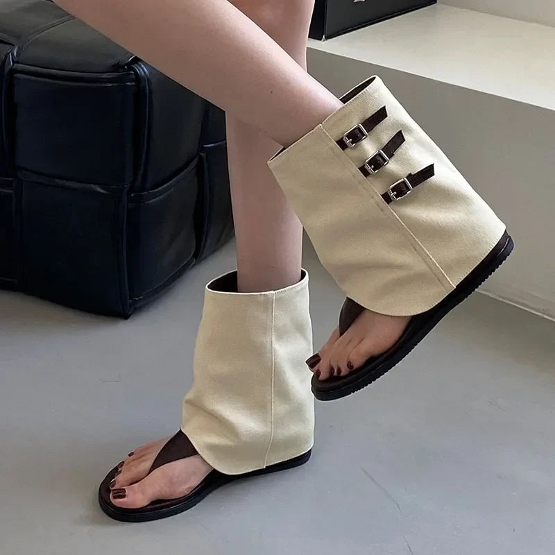 Comfortable Clip Toe Ankle Boots