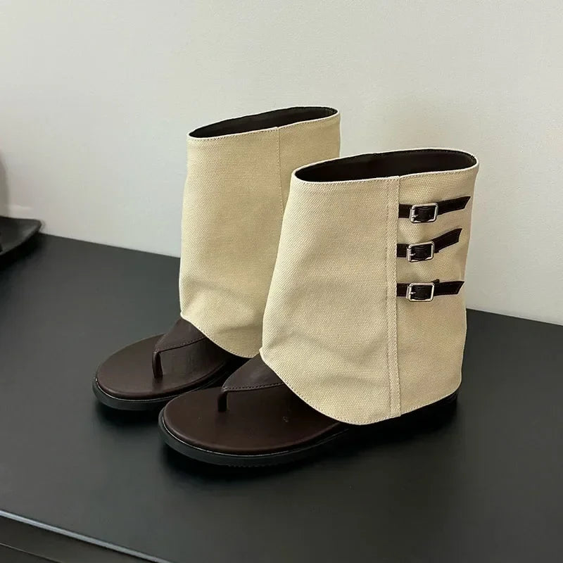 Comfortable Clip Toe Ankle Boots