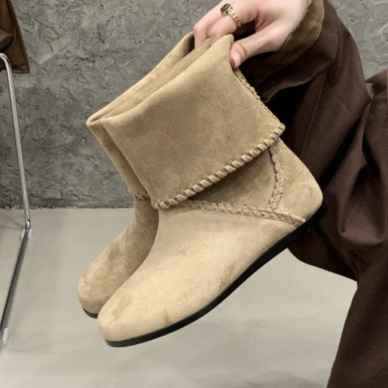 Comfortable Flat Ankle Boots