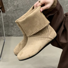 Comfortable Flat Ankle Boots