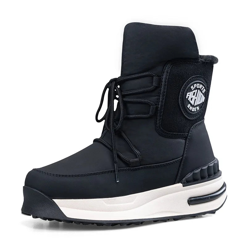 Comfortable Non-slip Waterproof Design Botines Para Mujeres Fluffy Thick Bottom Snow Boots
