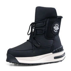 Comfortable Non-slip Waterproof Design Botines Para Mujeres Fluffy Thick Bottom Snow Boots