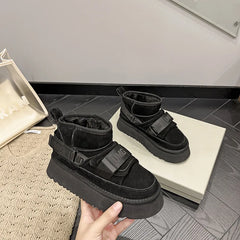 Cow Suede Winter Women's Shoes